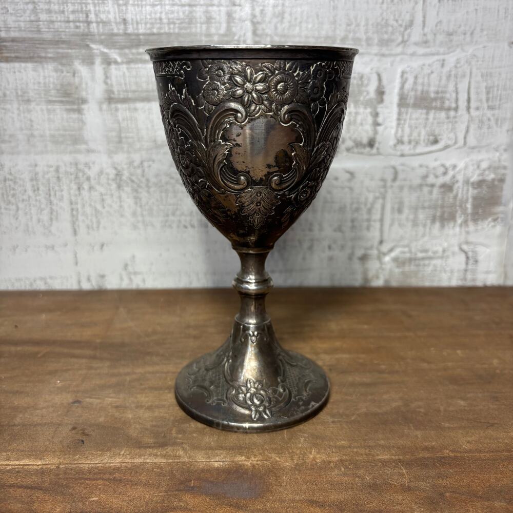 Victorian-Style Repoussé Goblet / Chalice C & Co EP